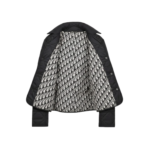 Chaqueta Acolchada "Diamond Quilt" - Black Luxe