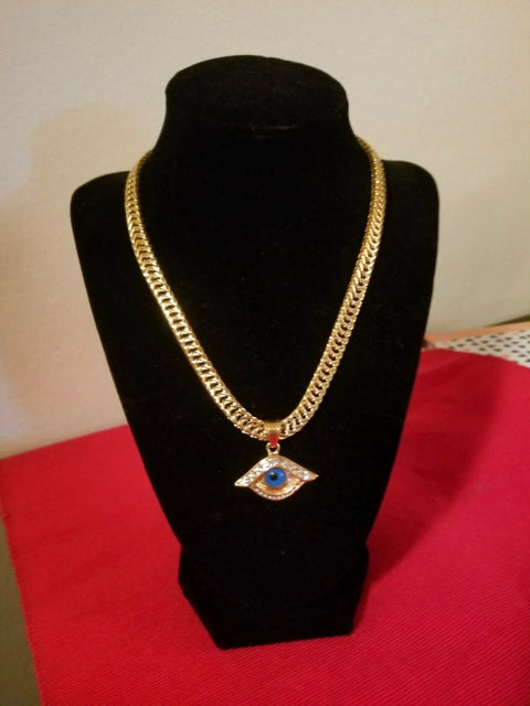 Eye Gold Necklace